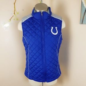 Large Colts NFL Zip Up Vest